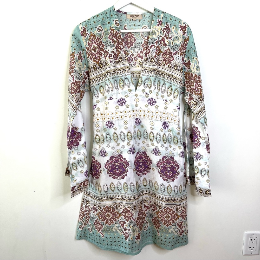 Ligne Kiwi St. Tropez Cover Up Tunic Size L